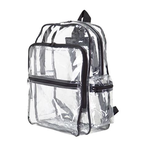 designer clear backpacks for school.